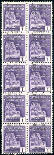 IMPERIA 1945 - 1 lira, soprastampa ... 