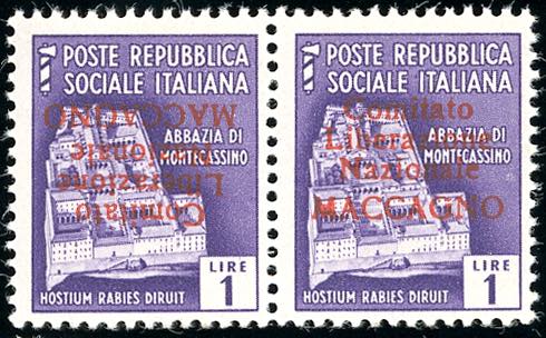 MACCAGNO 1945 - 1 lira Monumenti ... 