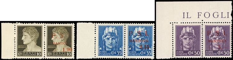 MANTOVA 1945 - 1,90 lire su 10 ... 