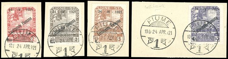 FIUME 1921 - 2 l., 3 l., 5 l., 10 ... 