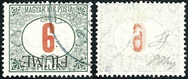 FIUME SEGNATASSE 1918 - 6 f. cifra ... 