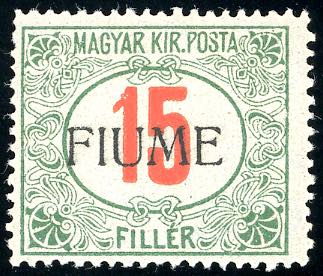 FIUME SEGNATASSE 1918 - 15 f. ... 