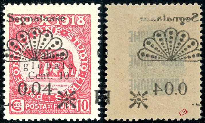 FIUME SEGNATASSE 1921 - 0,04 lire ... 