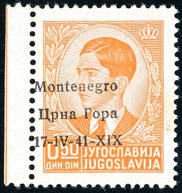 MONTENEGRO 1941 - 50 p. arancio, ... 