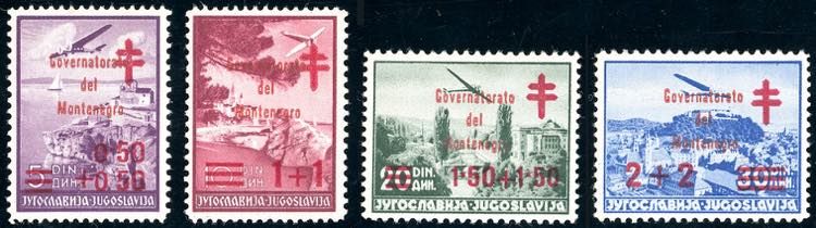 MONTENEGRO 1942 - Croce Rossa ... 