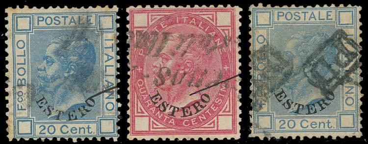 BUENOS AIRES 1874 - 20 cent. e 40 ... 