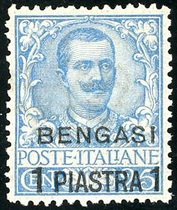 BENGASI 1901 - 1 p. su 25 cent. ... 