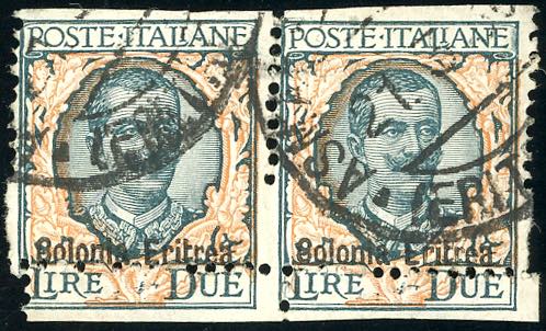 1925 - 2 lire Floreale, coppia ... 
