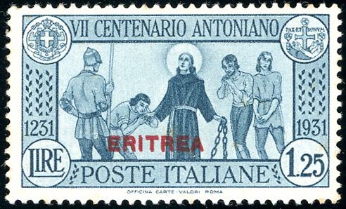 1931 - 1,25 lire S.Antonio, doppia ... 