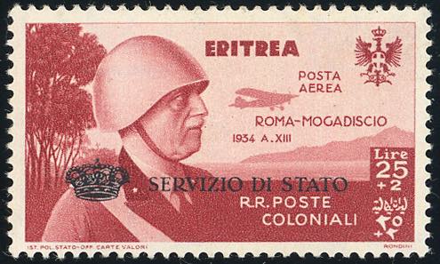 SERVIZIO AEREO 1934 - 25 + 2 lire ... 