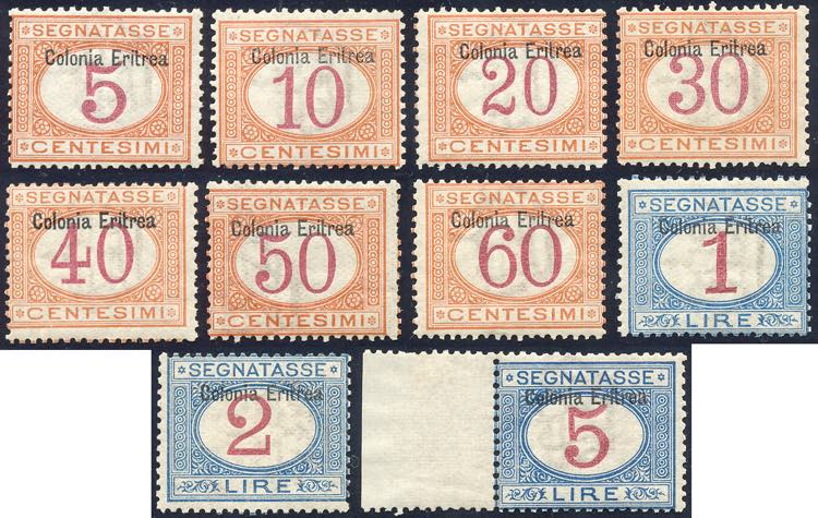 SEGNATASSE 1903 - Soprastampati in ... 