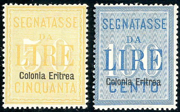 SEGNATASSE 1903 - 50 e 100 lire ... 