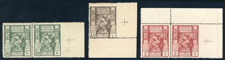 1924 - 20 cent., 40 cent., 2 lire ... 