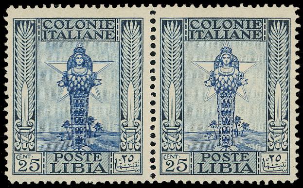 1924 - 25 cent. Pittorica, doppia ... 