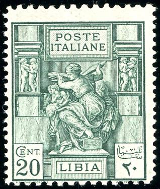 1926 - 20 cent. verde, Sibilla ... 