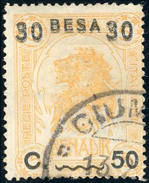 1922 - 30 b. su 50 cent., doppia ... 