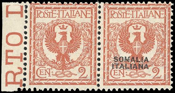 1927 - 2 cent. Floreale, coppia ... 