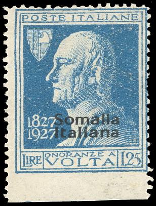 1927 - 1,25 lire azzurro Volta, ... 