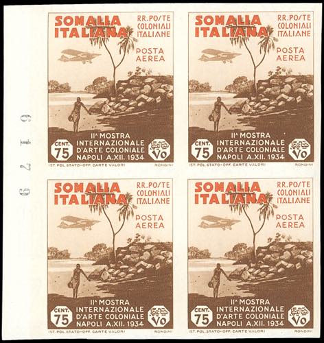 POSTA AEREA 1934 - 75 cent. Arte ... 