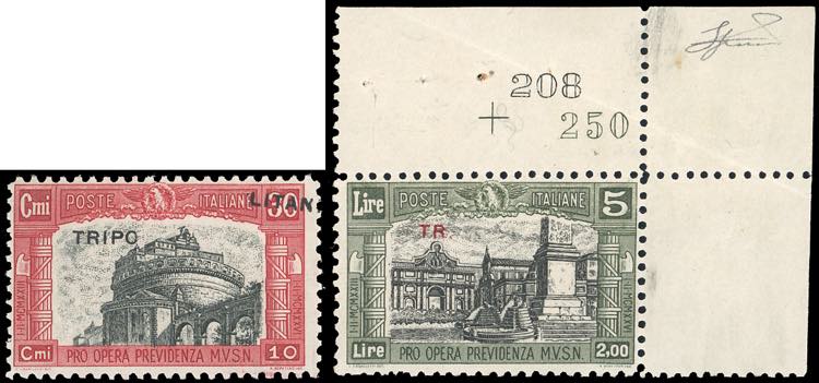 1929 - 30 + 10 cent., 5 + 2 lire ... 