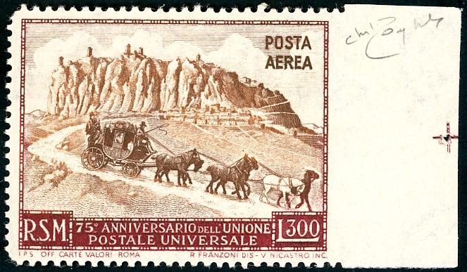 1951 - 300 lire UPU, non ... 