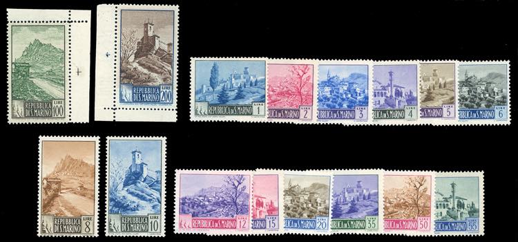 1949 - Paesaggi (342/355), gomma ... 