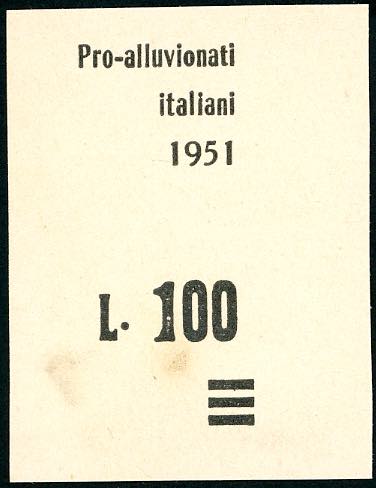 1951 - 100 lire su 250 lire Pro ... 