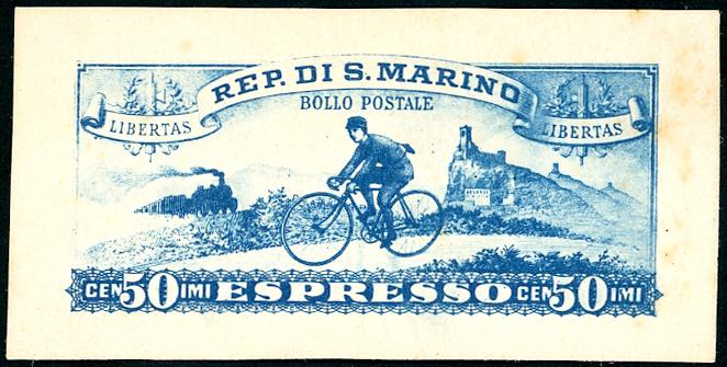 1929 - 50 cent. espresso, saggio ... 