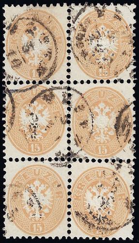 AUSTRIA 1864 - 15 kr. bistro, ... 