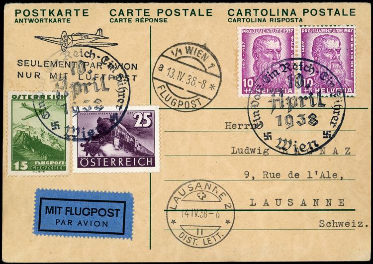AUSTRIA 1938 - Cartolina spedita ... 