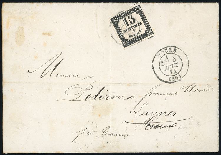 FRANCIA SEGNATASSE 1871 - 15 cent. ... 