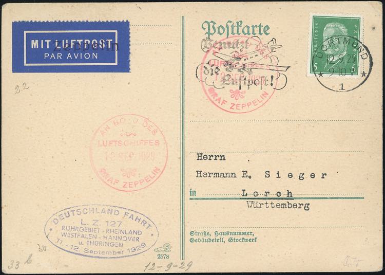 GERMANIA REICH POSTA AEREA ... 