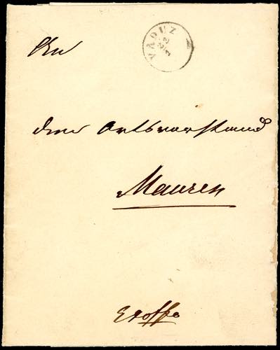 LIECHTENSTEIN - Lettera non ... 