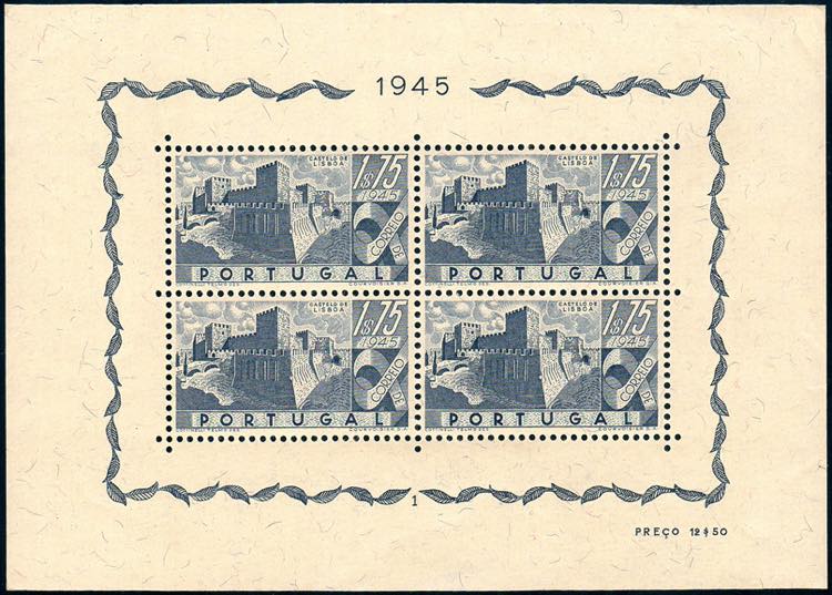 PORTOGALLO FOGLIETTI 1945 - 1,75 ... 