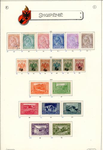 ALBANIA 1913/1938 - Bella ... 