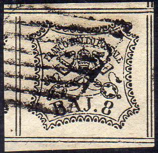 1852 - 8 baj bianco, otto filetti ... 