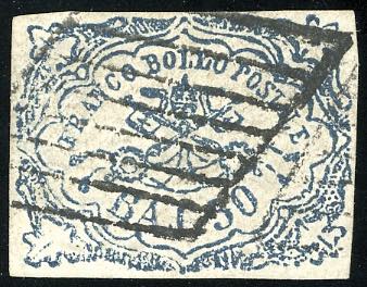 1864 - 50 baj azzurro oltremare ... 