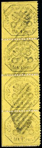 1868 - 40 cent. giallo (29b), ... 