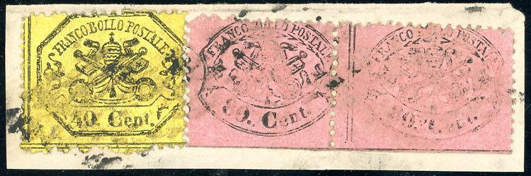 1868 - 80 cent. rosa chiaro, ... 