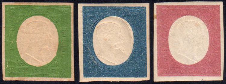 1854 - Non emessi (10/12), gomma ... 