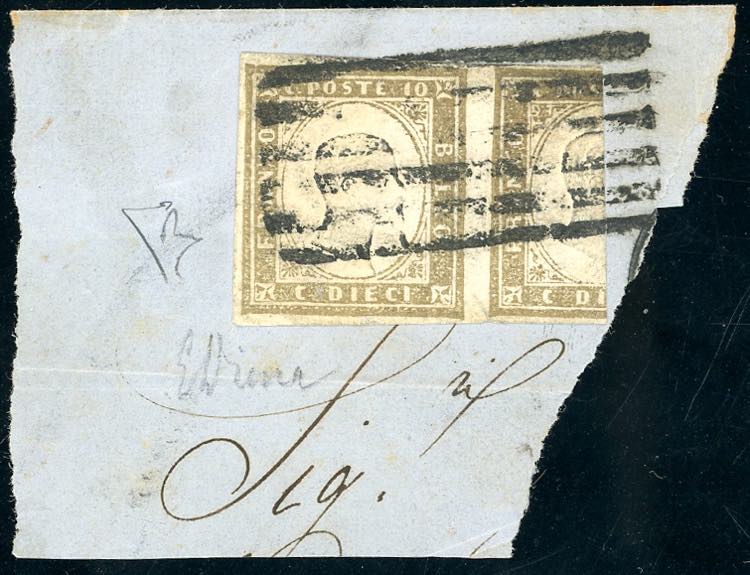 1861 - 10 cent. grigio bistro ... 
