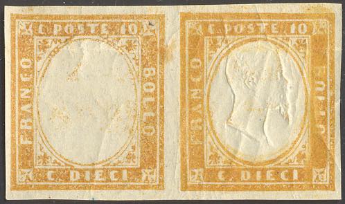 1863 - 10 cent. bistro, coppia ... 