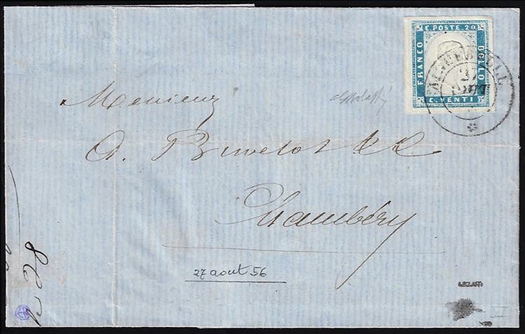 1856 - 20 cent. cobalto (15), ... 