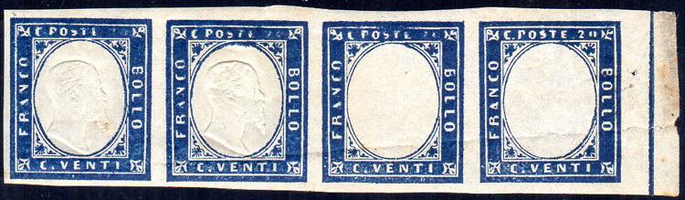 1861 - 20 cent. celeste (15Da), ... 