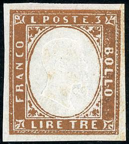 1861 - 3 lire rame vivo (18A), ... 