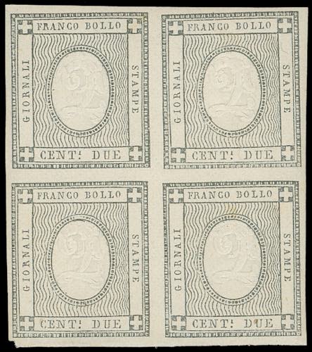 1861 - 2 cent. grigio nero (20), ... 