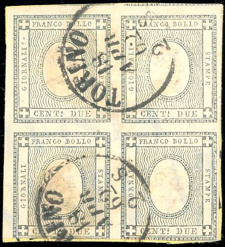 1861 - 2 cent. grigio verdastro ... 