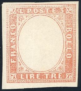 1861 - 3 lire (18), prova di ... 