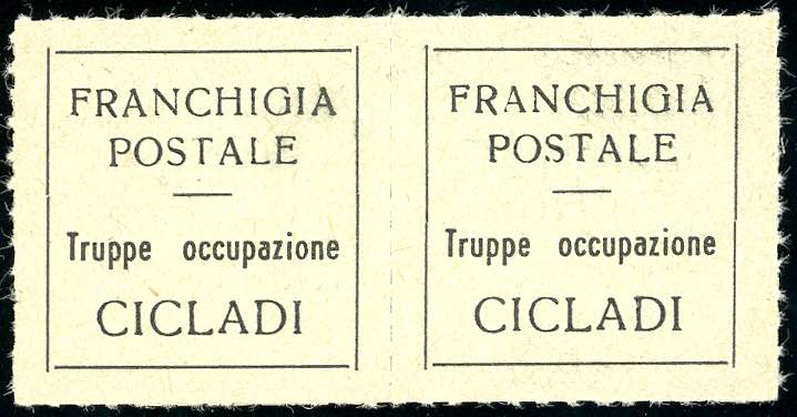 ISOLE CICLADI 1941 - Etichetta di ... 