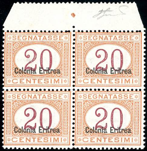 SEGNATASSE 1920 - 20 cent., ... 